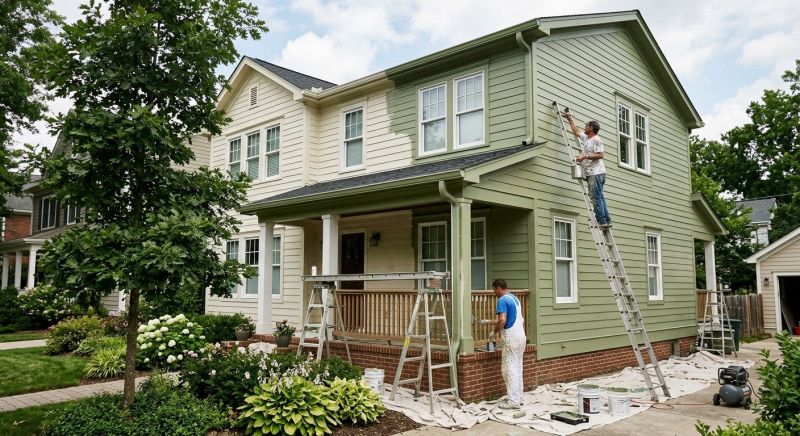Exterior Painting project example